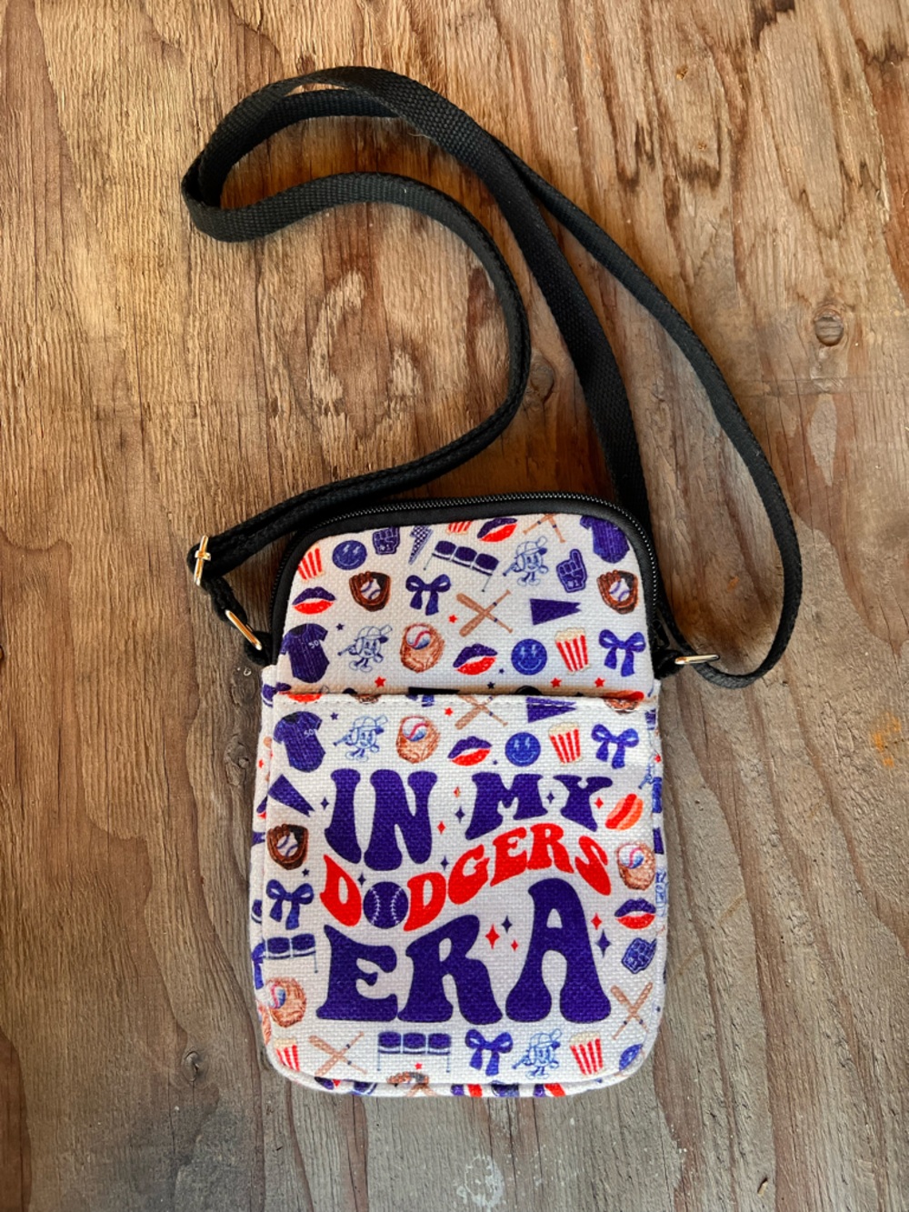 "In My Dodgers Era" Graphic Crossbody Bag